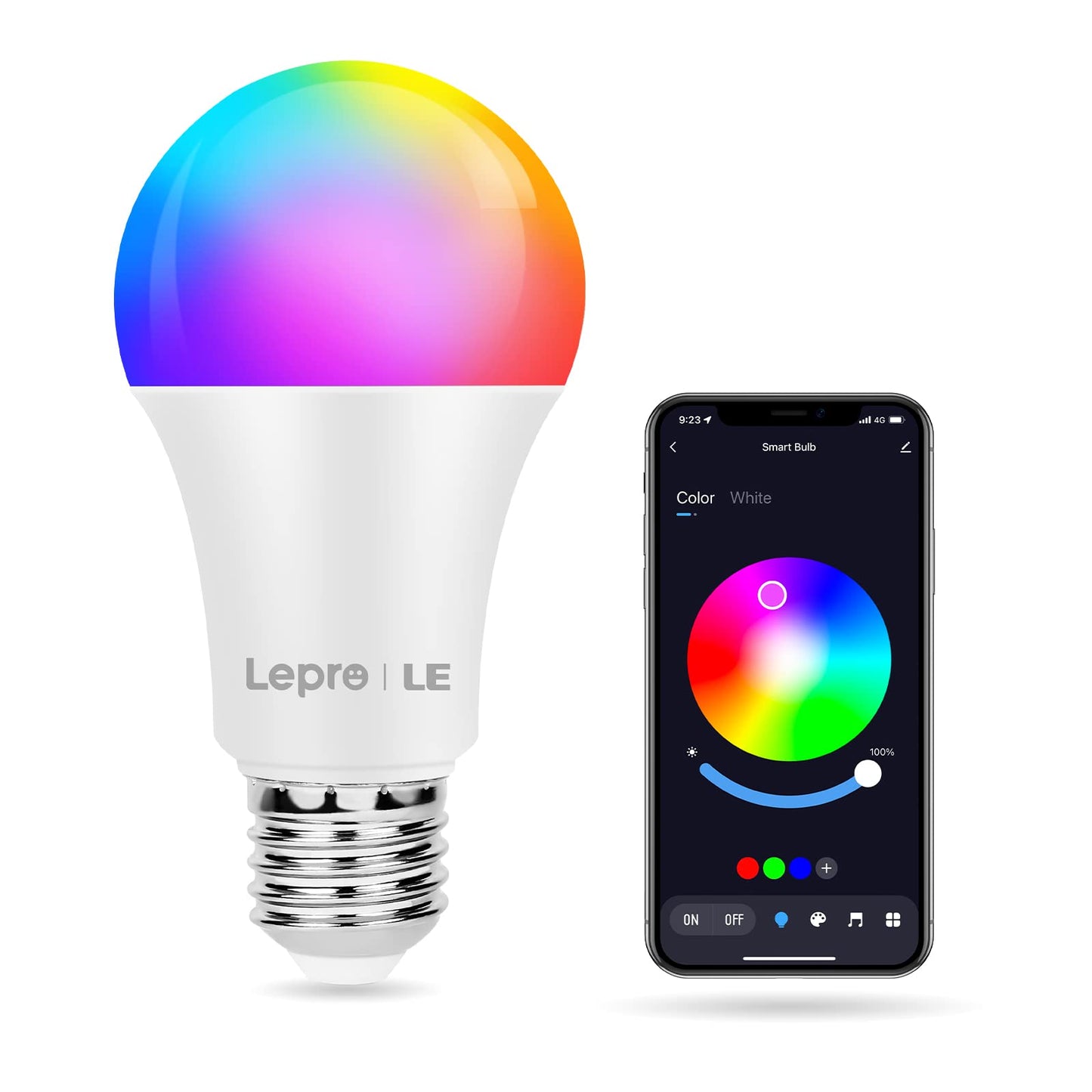 Smart WiFi LED Light Bulbs With Alexa and Google Assisatnt Voice Control