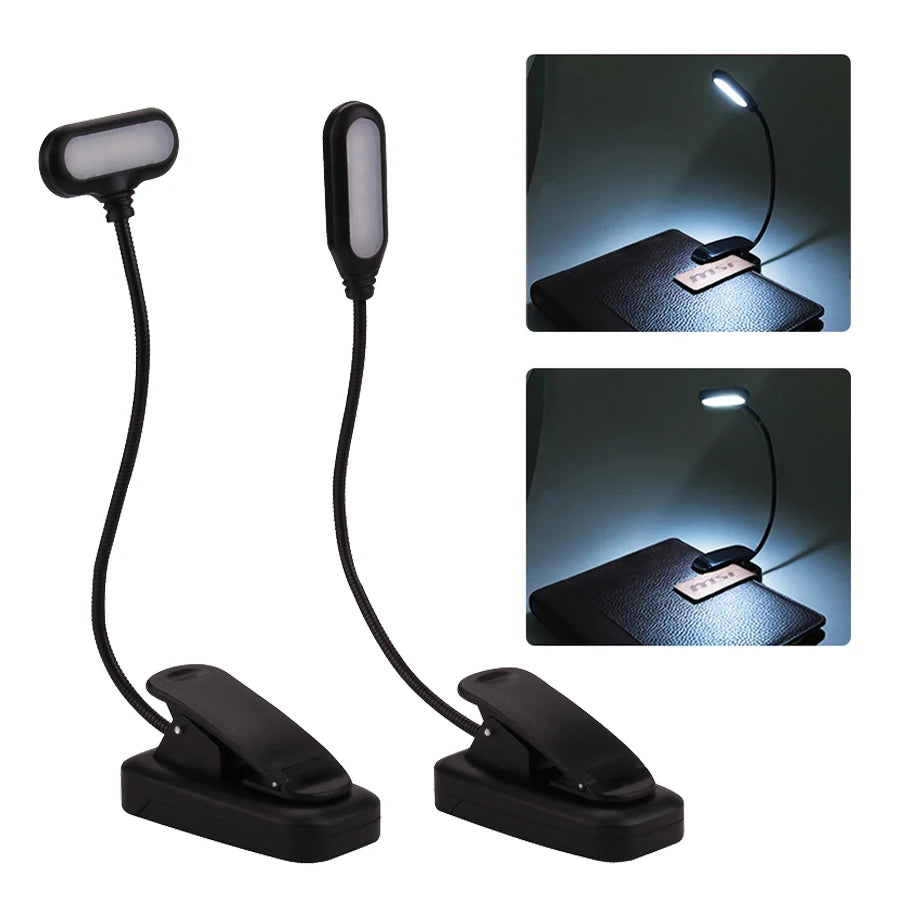 Mini LED Book Lamp Battery Powered Flexible