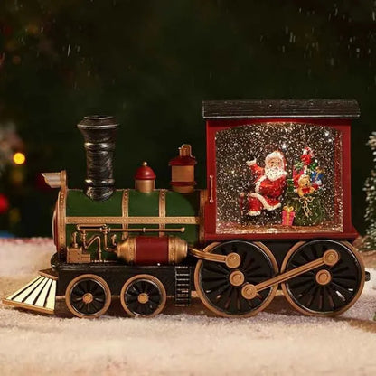 Christmas Train Gift - Crystal Ball Ornaments Table Decoration