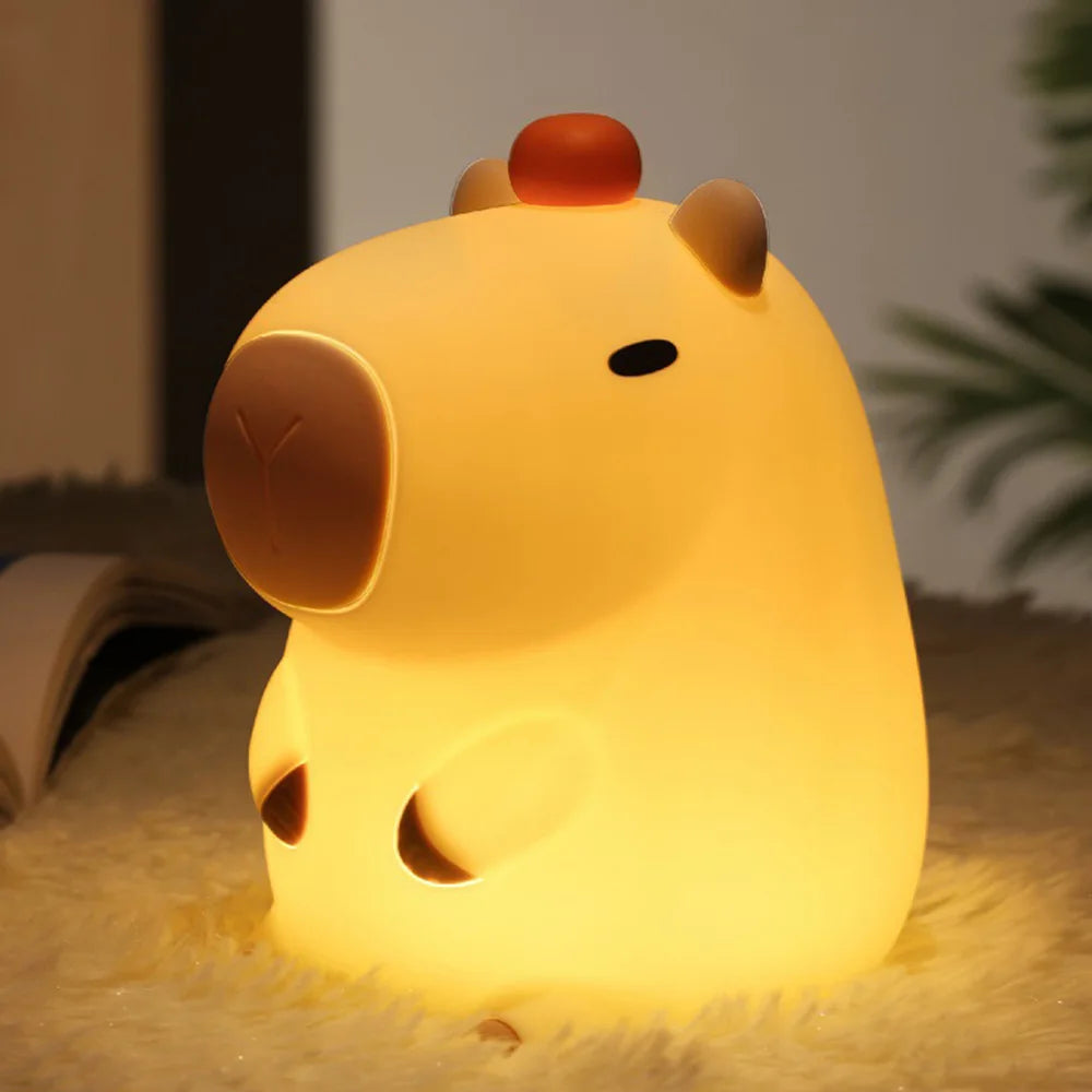 Cute Rabbit Silicone Night Lamp Touch Sensor