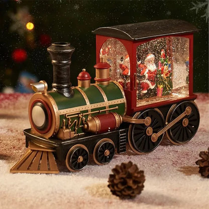 Christmas Train Gift - Crystal Ball Ornaments Table Decoration